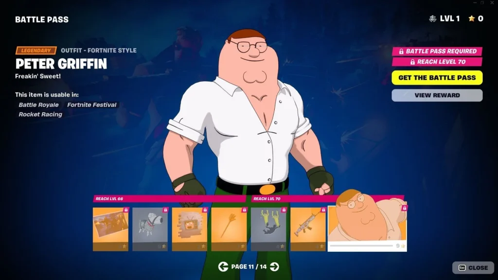 Peter Griffin Fortnite