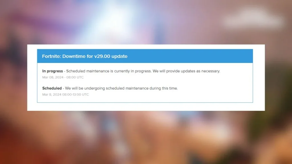 fortnite server status
